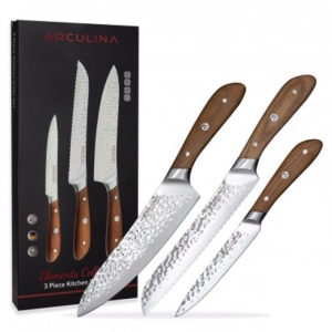 ست سه تکه چاقوی سرآشپز + نان + کاربردی آرکولینا