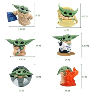 فیگور مدل Baby Yoda مجموعه 6 عددی