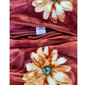 پتو شادیلون مدل چیکا طرح گل سایز 160x220 سانتی متر