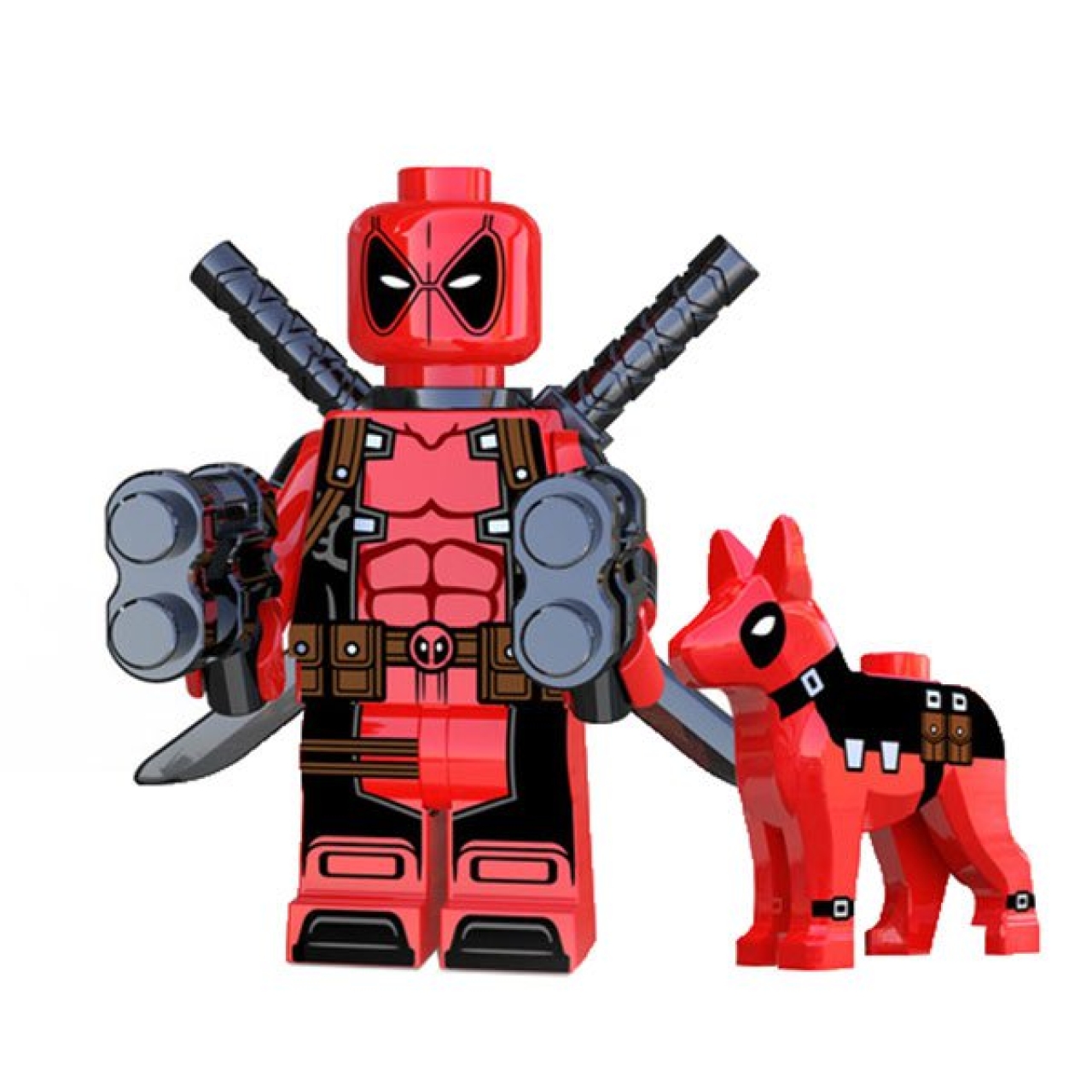 ساختنی مدل Deadpool And Dog بسته دو عددی