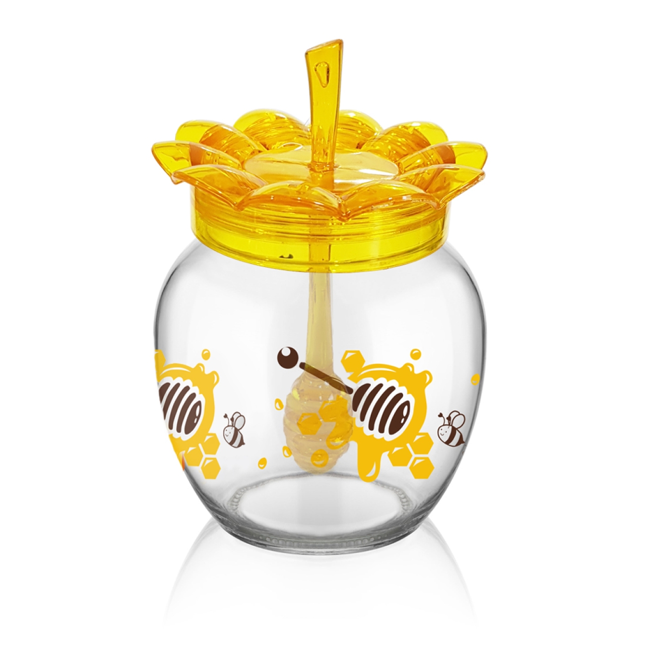 ظرف عسل خوری طرح گل کد S10