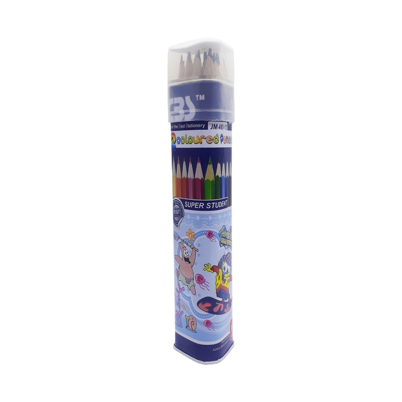 مداد رنگی 12 رنگ سی بی اس مدل JM 480-12 کد 1