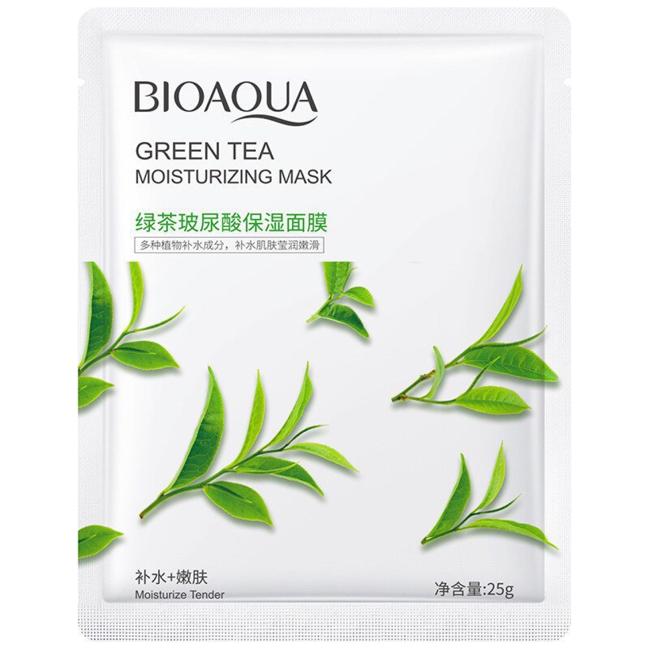 ماسک صورت بایو آکوا مدل چای سبز وزن 25 گرم