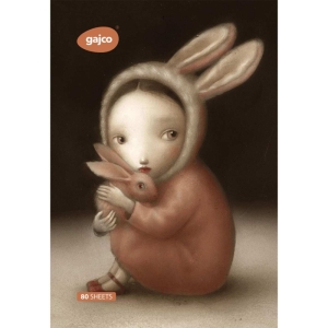 دفتر 80 برگ گاجکو طرح خرگوش در آغوش با رایحه شکلات