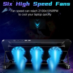 پایه خنک کننده  لپ تاپ کول کلد مدل F5-3 blue light