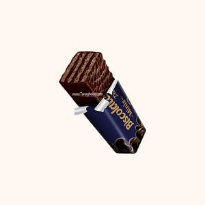 ویفر شکلات تلخ بیسکولاتا مدل مینیس ۱۱۷ گرم بسته ۱۸ عددی