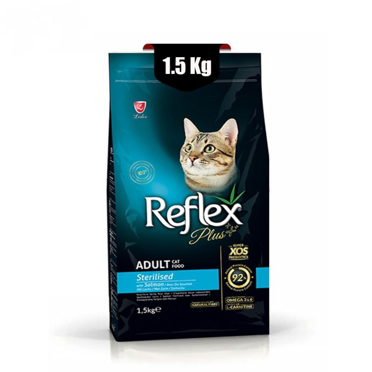 غذای خشک گربه عقیم شده رفلکس پلاس با طعم ماهی وزن 1.5 کیلوگرم