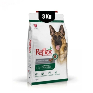 غذای خشک سگ رفلکس طعم بره و سبزیجات وزن 3 کیلوگرم