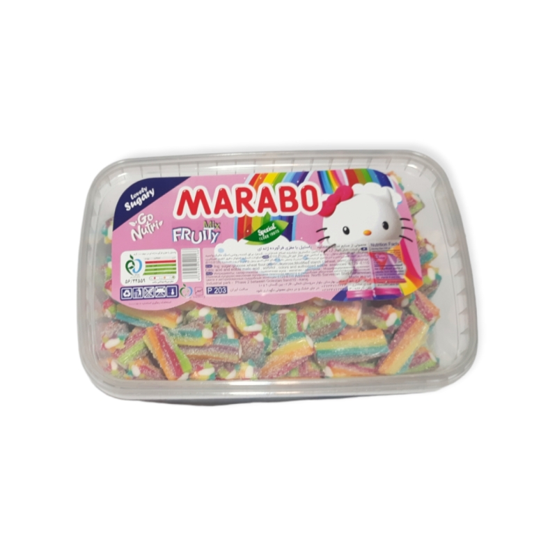 پاستیل لقمه ای شکری میوه ای مارابو - 800 گرم