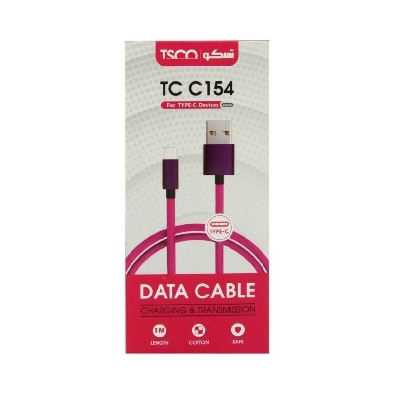 کابل تبدیل USB به USB-C تسکو مدل TC C154 طول 1 متر