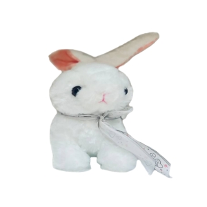 عروسک مدل خرگوش سفید پاپیونی
