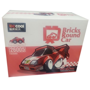 ساختنی دیکول مدل Bricks Round Car کد 26005