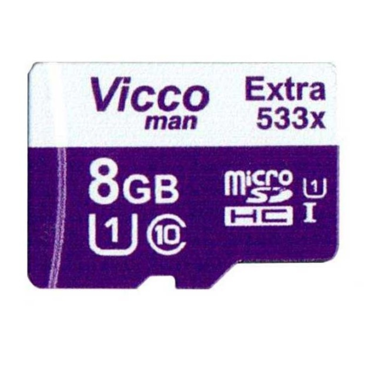 کارت حافظه‌ microSDHC ویکومن مدل  Extra 533x کلاس 10سرعت 80MBps ظرفیت 8 گیگابایت