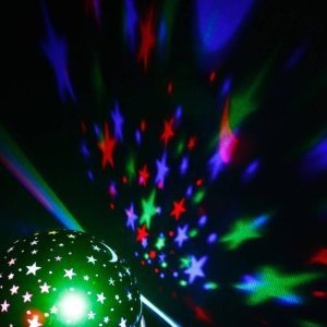 چراغ رقص نور گردان کهکشانی مدل Dancing RGB LED