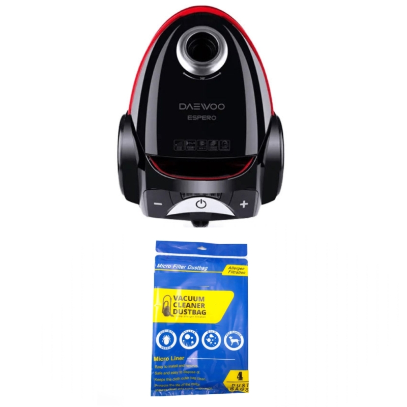 کیسه یکبارمصرف 4 عددی جاروبرقی دوو اورجینال شرکتی