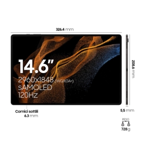 تبلت سامسونگ مدل Galaxy Tab S8 Ultra 5G SM-X906 ظرفیت 256 گیگابایت و رم 12 گیگابایت