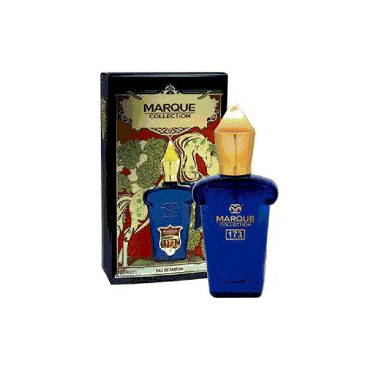 عطر جیبی مردانه مارکویی کالکشن مدل کاساموراتی مفیستو کد 173 حجم 25 میلی لیتر