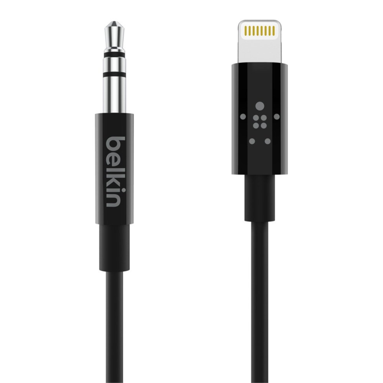 کابل تبدیل لایتنینگ به AUX بلکین مدل AV10172bt06-BLK طول 1.8 متر