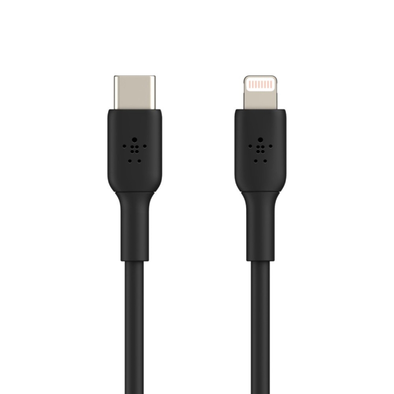 کابل تبدیل USB-C به لایتنینگ بلکین مدل CAA003bt1MBK Fast Charge طول 1 متر
