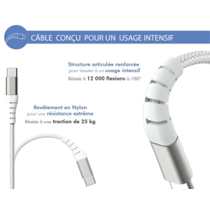 شارژر دیواری فورس مدل FPLICS65WGANCBLCCW به همراه کابل تبدیل USB-C