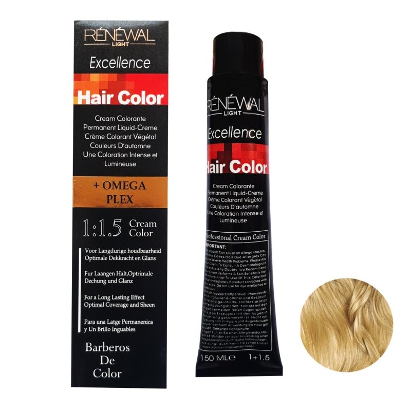 رنگ مو رنوال شماره 8.31 حجم 150 میلی لیتر رنگ بلوند بژ روشن