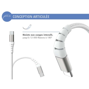 کابل USB-C فورس مدل FPLICC1M2W طول 1.2 متر