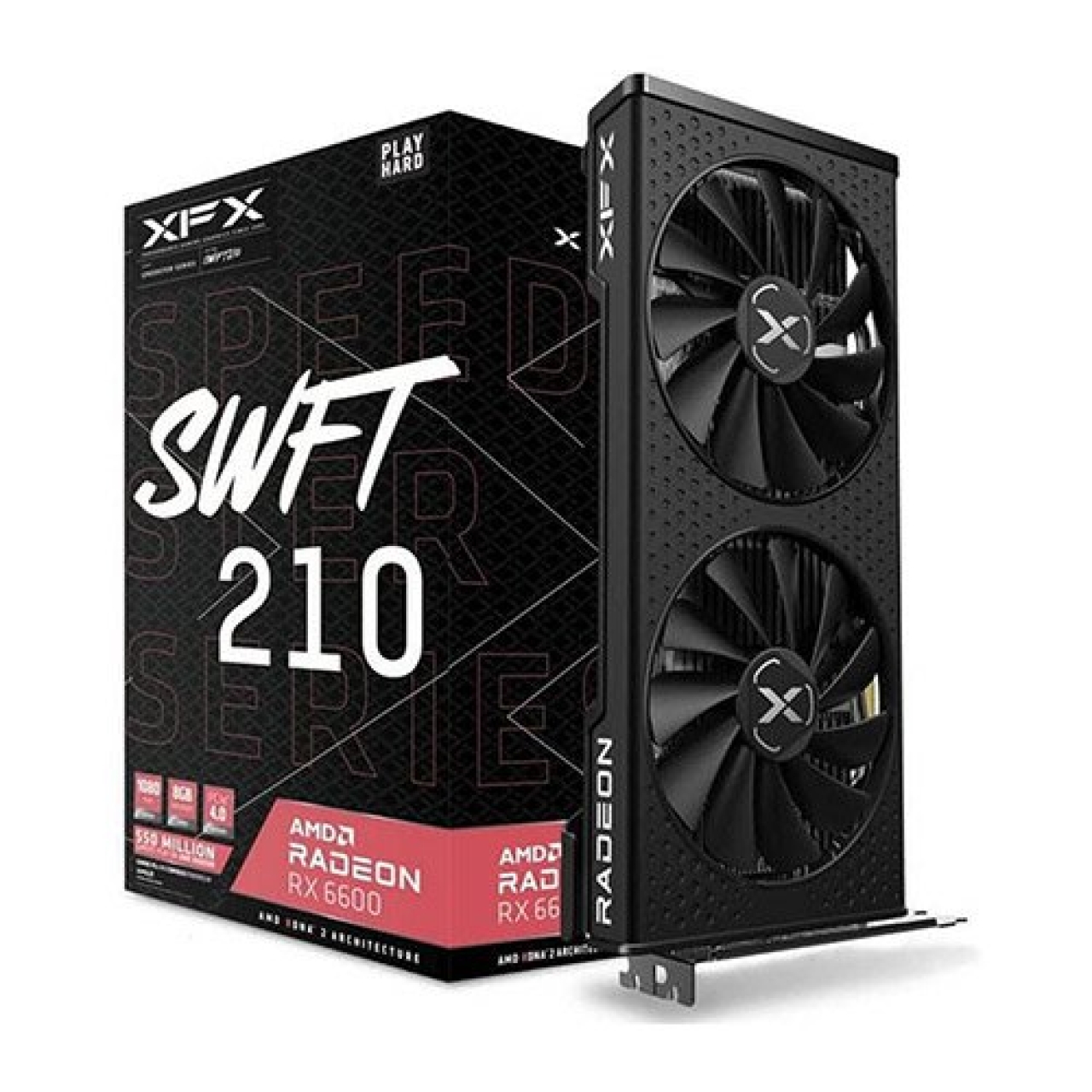 کارت گرافیک ایکس اف ایکس مدل XFX AMD RX 6600 SWFT 210 8GB