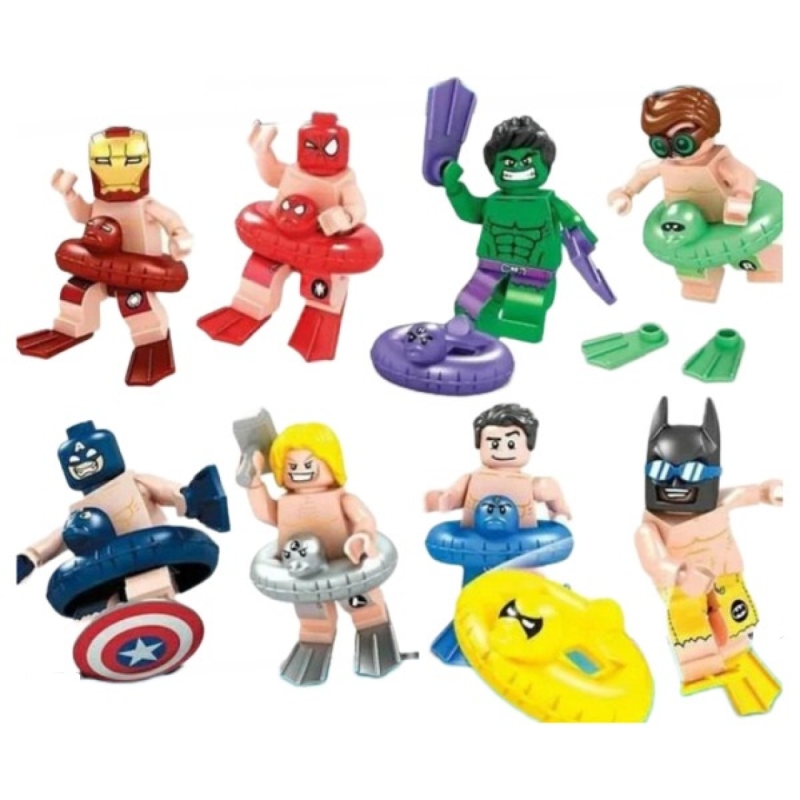 ساختنی آدمک فله مدل Summer Heroes بسته هشت عددی