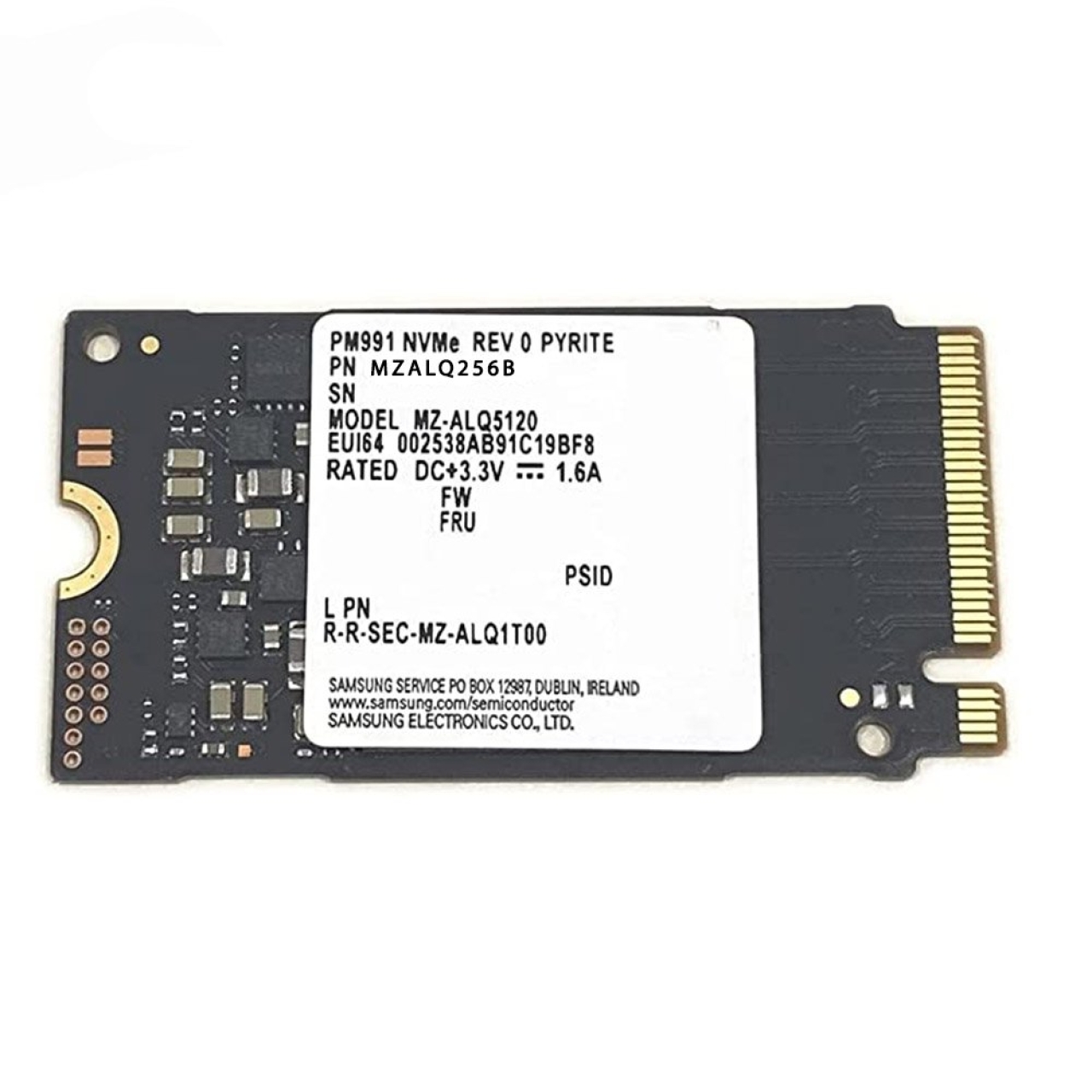 اس اس سایز 2242 سامسونگ مدل Samsung SSD 256GB PM991