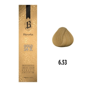 رنگ مو بیجورکا شماره 6/53 حجم 100 میلی لیتر رنگ بلوند شکلاتی