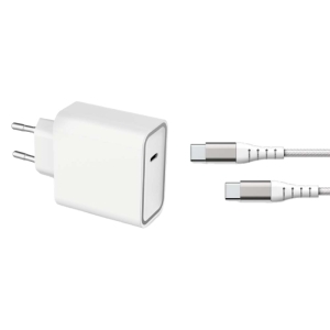 شارژر دیواری فورس مدل FPLICS65WGANCBLCCW به همراه کابل تبدیل USB-C
