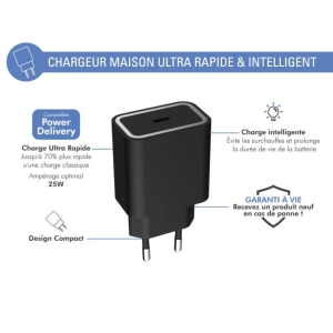 شارژر دیواری فورس مدل FPLICS1C25WPDB