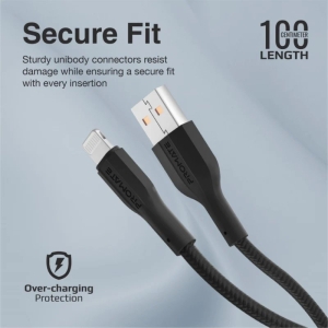 کابل تبدیل USB-A به لایتنینگ پرومیت مدل XCORD-AI.BLACK به طول 1 متر
