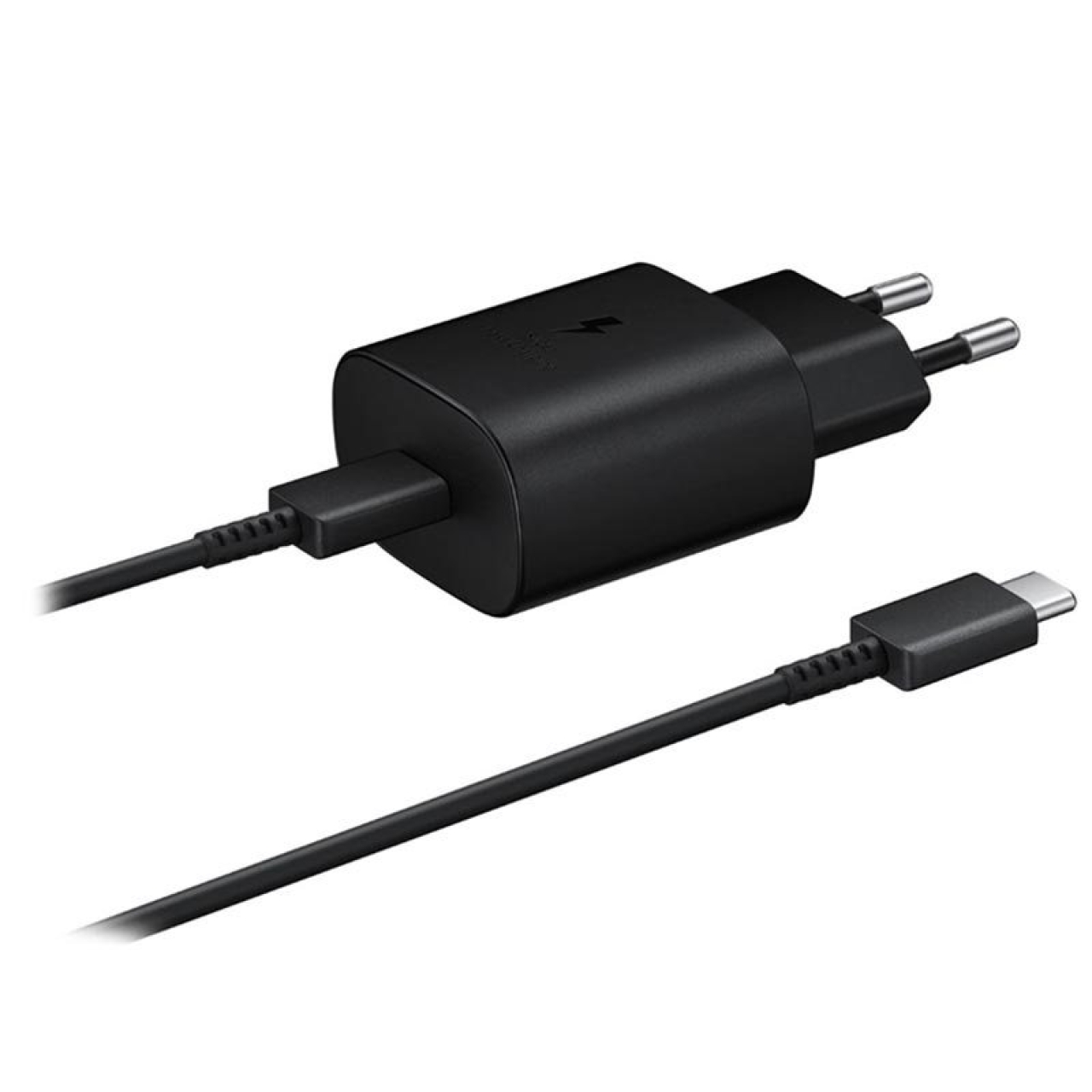 شارژر دیواری 25 وات سامسونگ مدل EP-TA800NBEGEU به همراه کابل USB-C