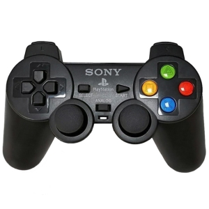 دسته بازی تکی شوکدار Sony PS2 دکمه رنگی