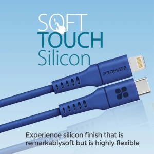 کابل تبدیل USB-C به لایتنینگ پرومیت مدل POWERLINK-120.BL طول 1.2 متر
