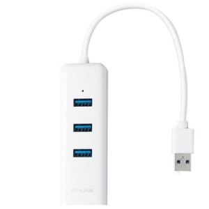 هاب USB 3.0 سه پورت و کارت شبکه تی پی لینک مدل UE330