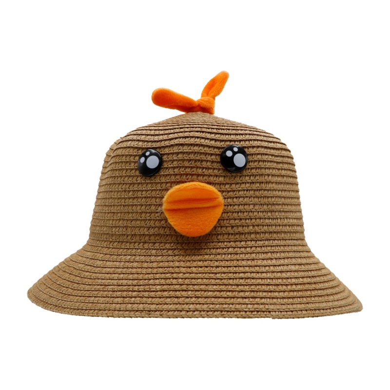 کلاه بچگانه مدل جوجه اردک رنگ نسکافه ایی