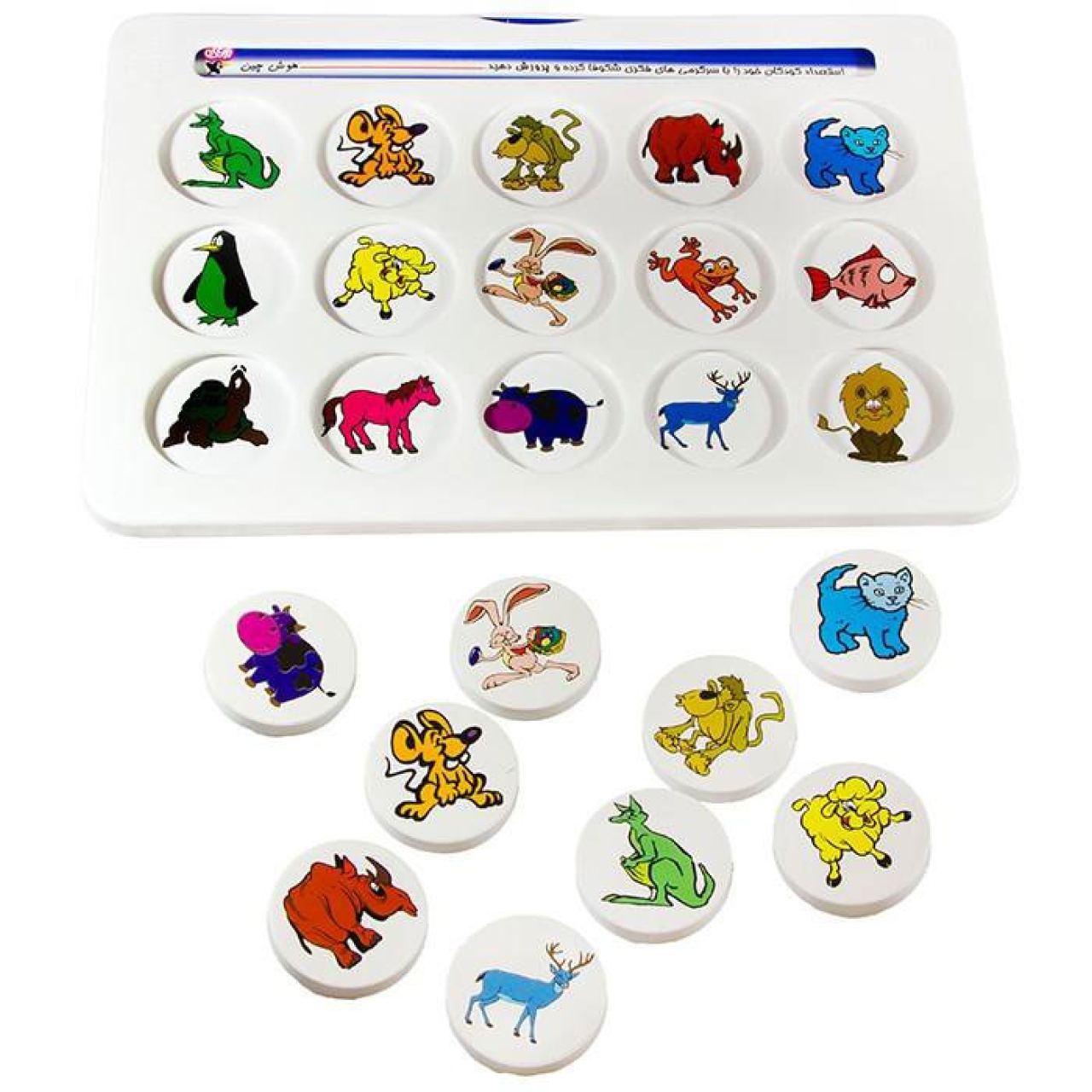 بازی آموزشی هوش چین 2 تکه حیوانات