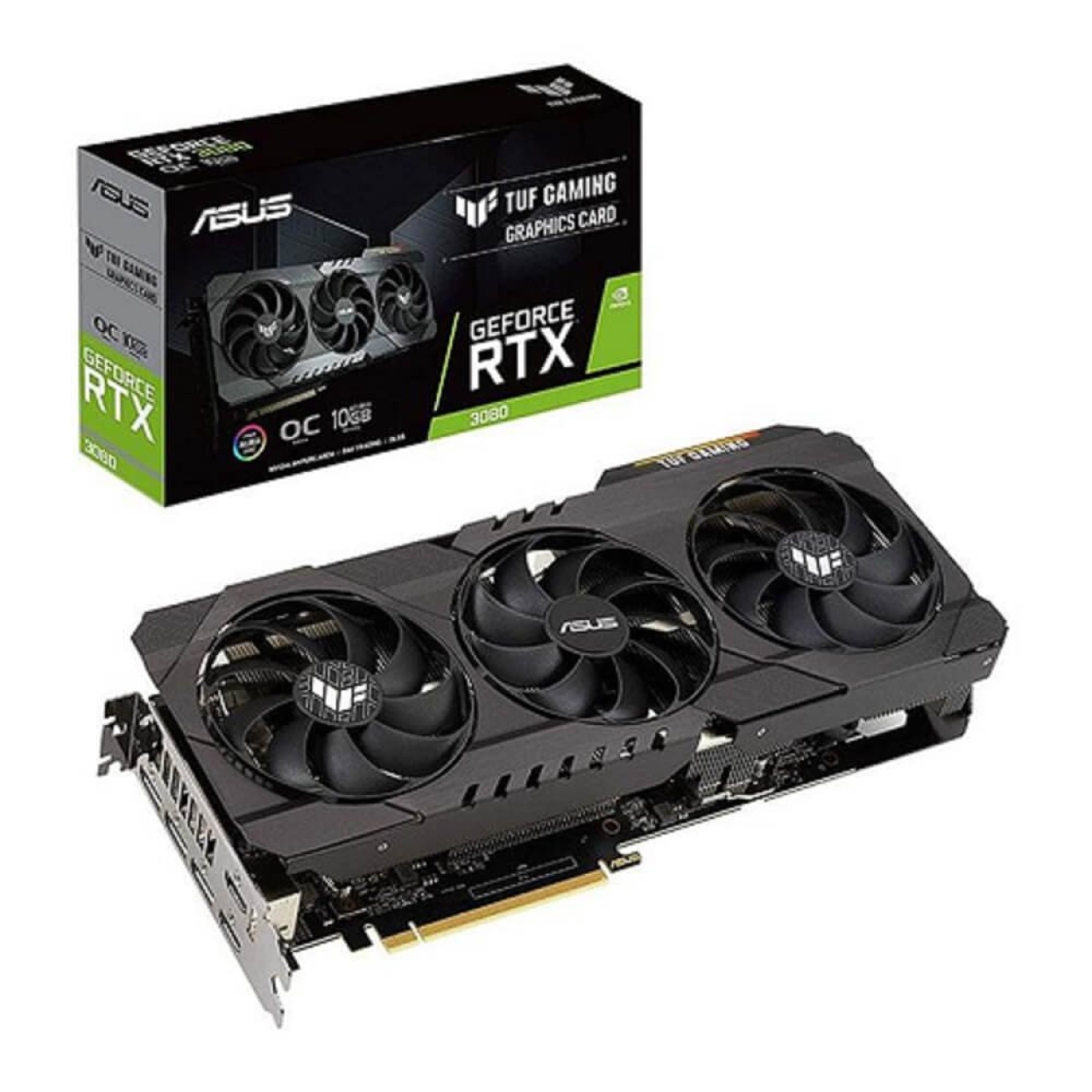 کارت گرافیک ایسوس مدل TUF RTX3080 O10G GAMING ظرفیت 10 گیگابایت