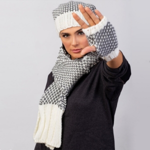 ست کلاه و شال گردن و دستکش سام مدل 306