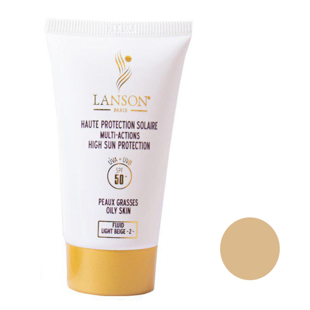 ضد آفتاب لانسون Light Beige شماره 2 مدل spf 50