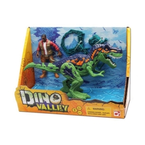 فیگور مدل ست بازی شکارچیان دایناسور Dino Valley طرح Ranger and Dinosaur مجموعه 3 عددی