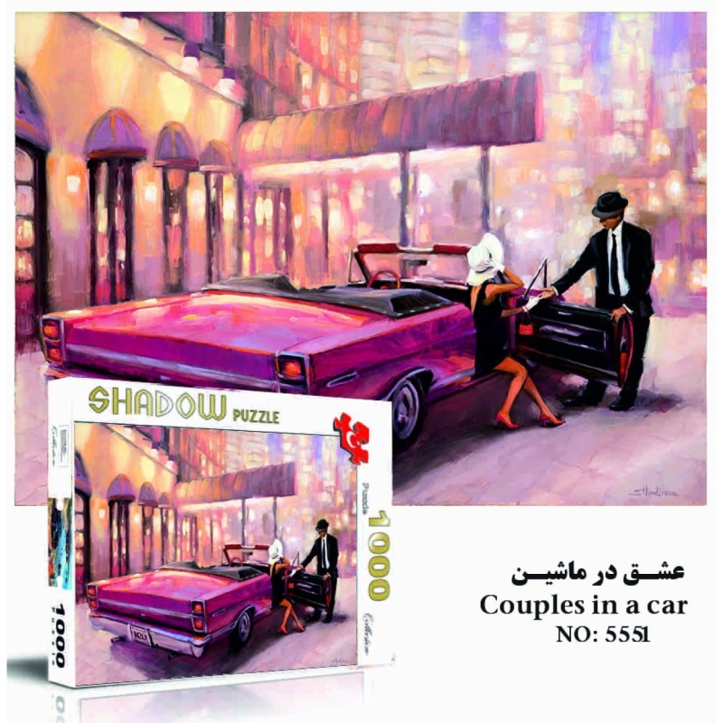 پازل1000تیکه عشق در ماشین