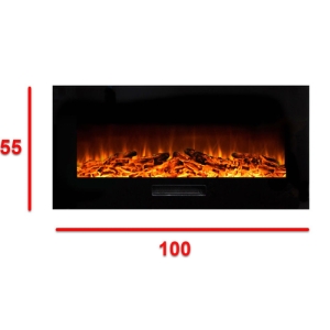 شومینه دیواری برقی شومینه بیستون مدل D.Z_100_L4.bs