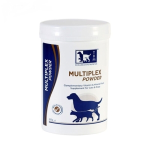 پودر مولتی ویتامین و مکمل سگ و گربه مولتی پلکس برند تی‌آر‌ام وزن 200 گرم