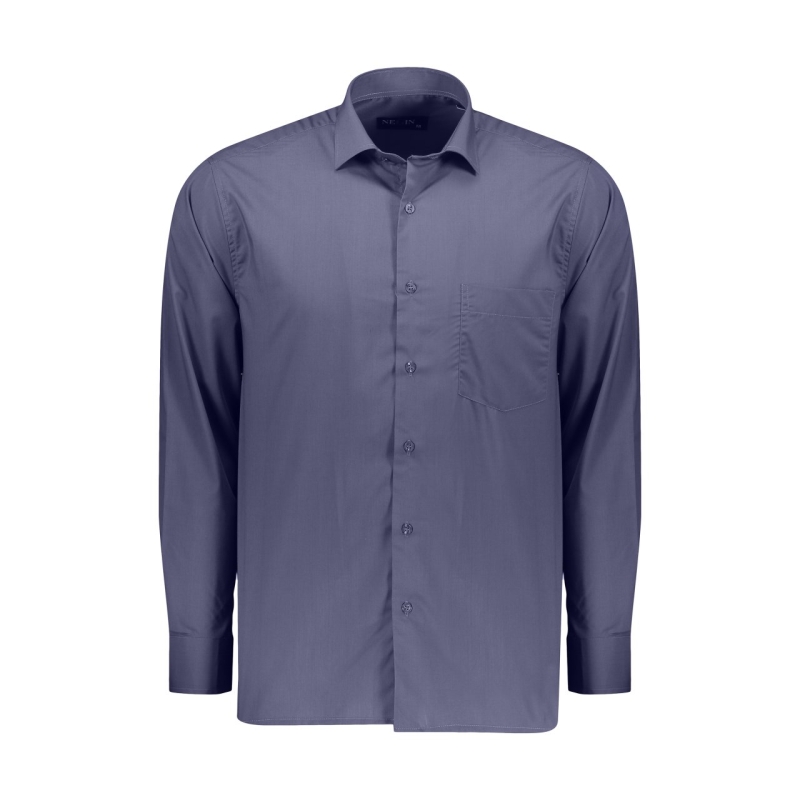 پیراهن مردانه نگین مدل YA-AS کد 4320 رنگ آبی