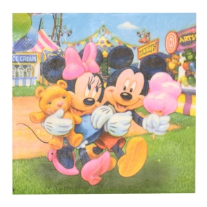 دستمال سفره مدل Mickey Mouse مجموعه 20 عددی