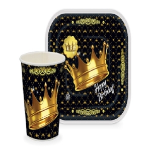 مجموعه 32 عددی تم تولد طرح تاج مدل king