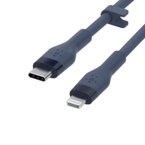 کابل تبدیل USB-C به لایتنینگ بلکین مدل CAA009bt3MBL طول 3 متر